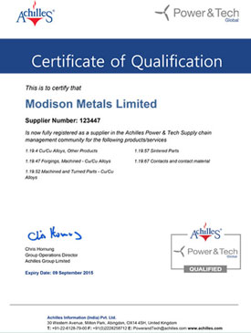 Certification Of Qualification