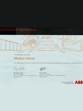 Certificate Of Appreciation
