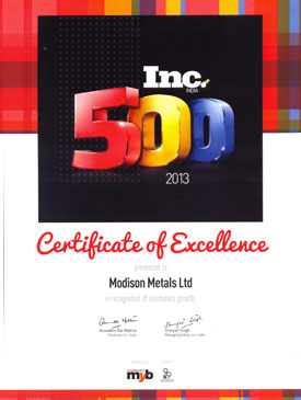 Certificate of Excellence