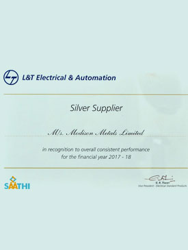 Silver Supplier 2017-18