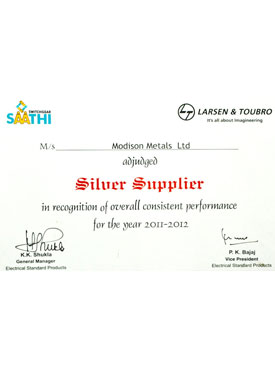 Silver Supplier 2011-12